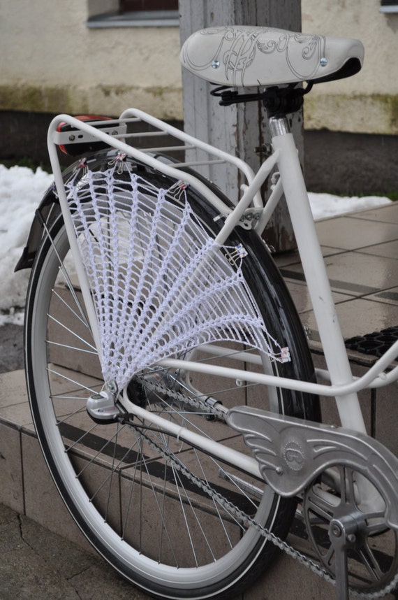 Items similar to Bicycle Skirt Guard Crochet, hand made on Etsy