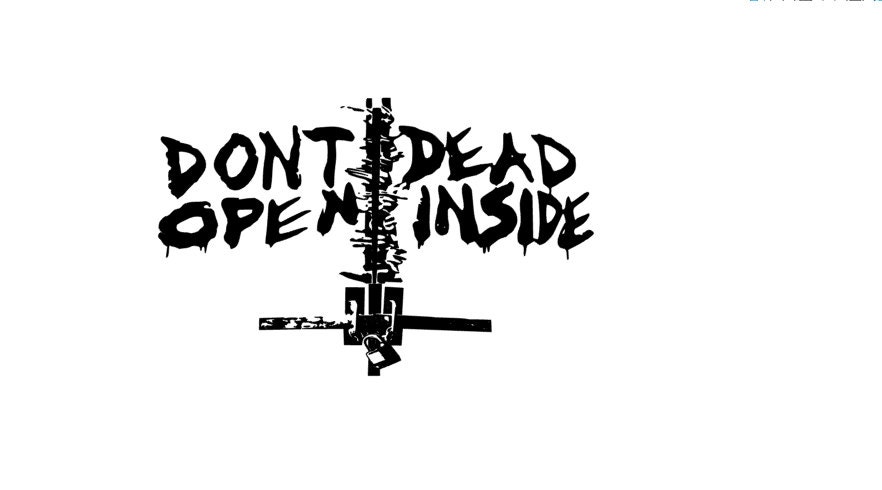 The Walking Dead Dont Open Dead Inside Vinyl Decal By Decallica 2471