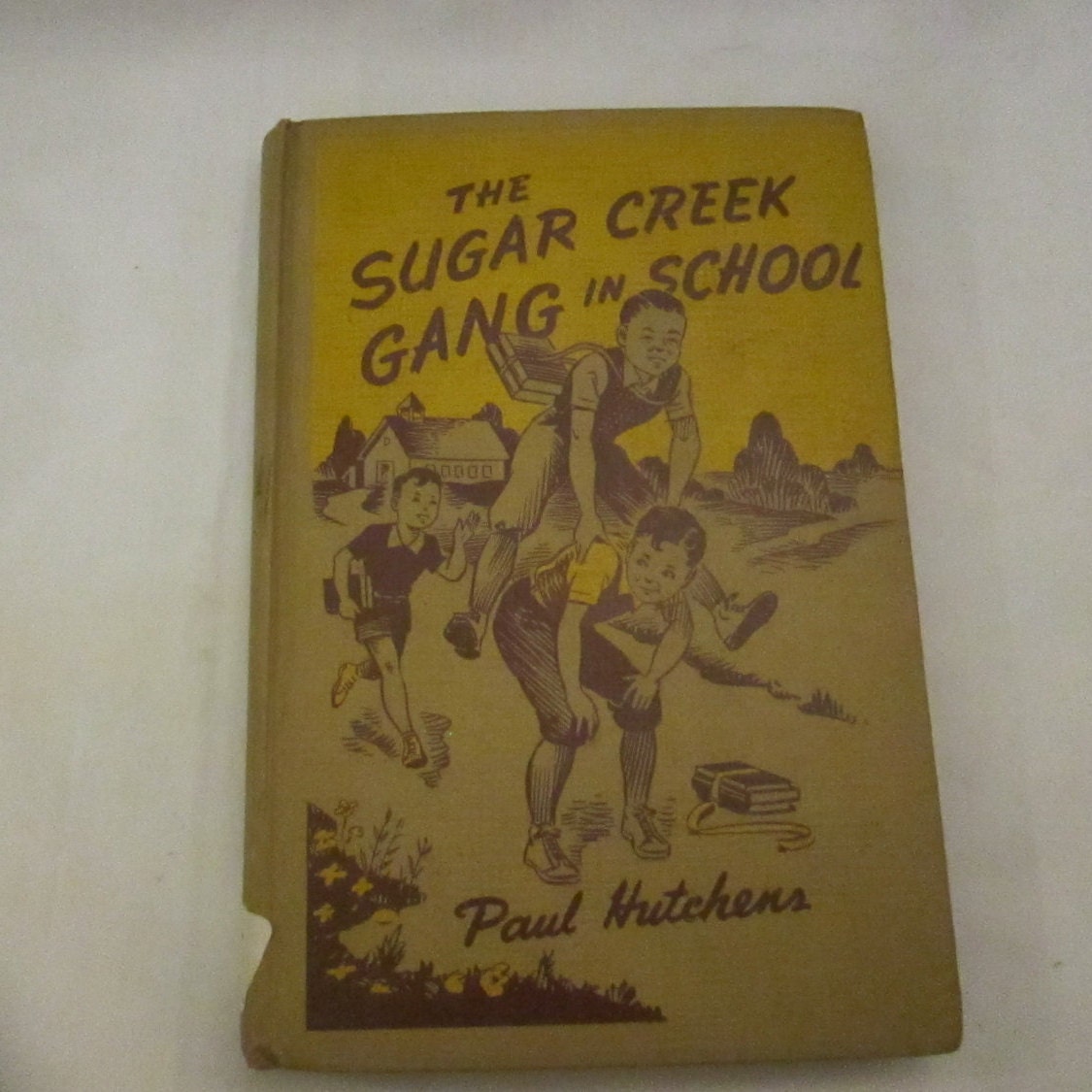 Vintage 1943 Kids Book The Sugar Creek Gang in School by Paul