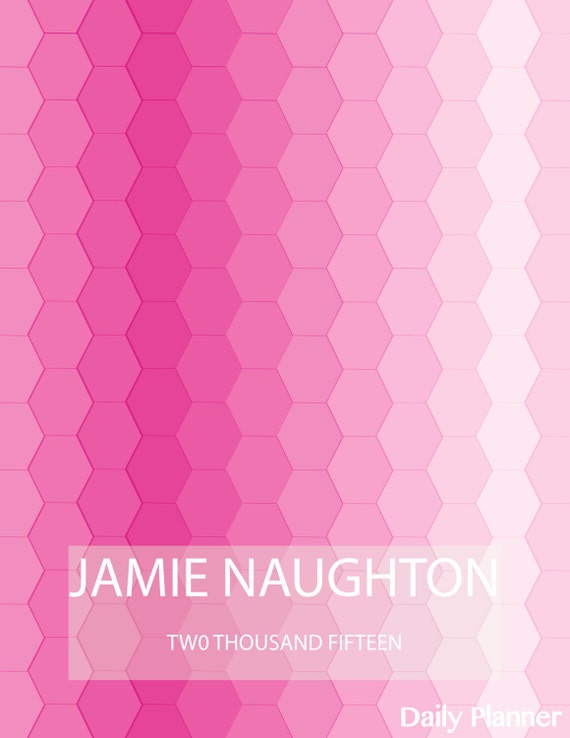 Daily Planner Cover Page Custom Printable PDF by LifeonPages