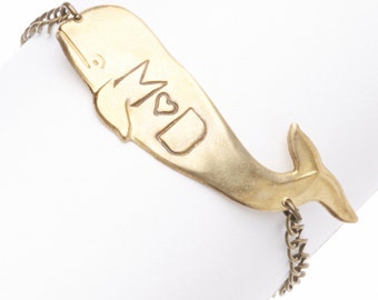 1 Personalized Whale BRACELET