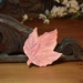 Ceramic Maple Leaf, Peach Lavender, Spoon Rest, Tea Bag Holder