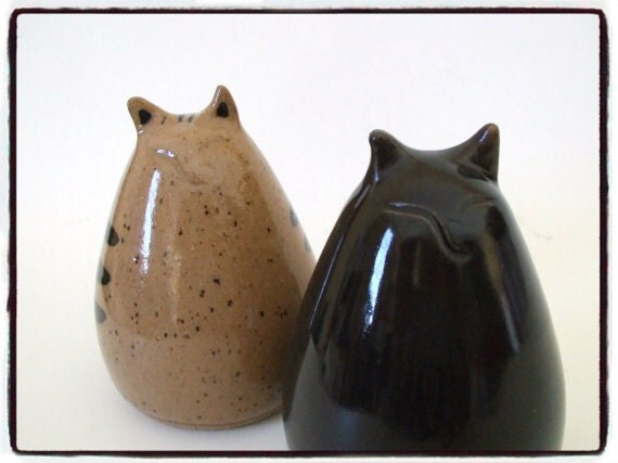 My Big Fat Cat Salt and Pepper Shakers Set by misunrie