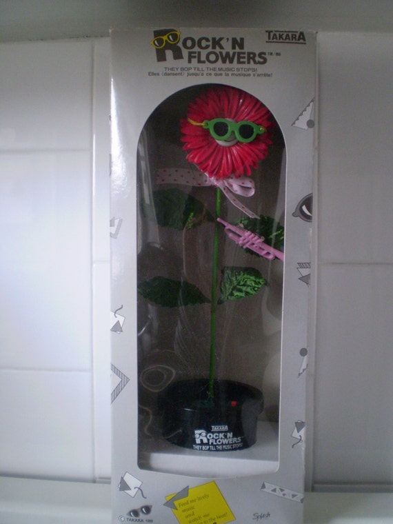 Original TAKARA ROCK'N DANCING Hot Pink Flower With