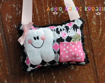 Personalized Tooth Fairy Pillow / Customize in Your Choice of Fabrics