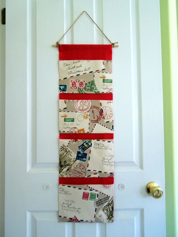 christmas card wall or door hanging pocket organizer christmas card wall or door hanging pocket organizer