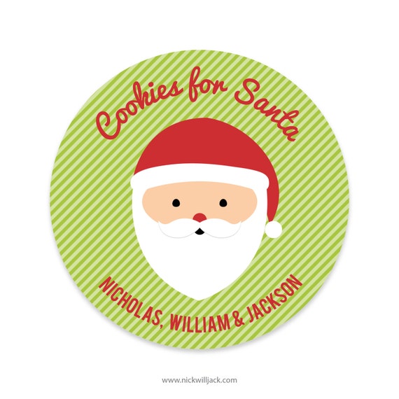 Cookies for Santa Plate - Personalized Christmas Plate Il_570xn