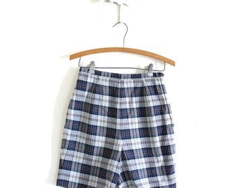 1960's Shorts / 60s 50s Shorts / 1950s Plaid Shorts