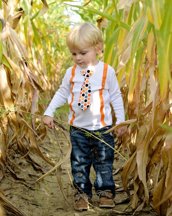 Toddler Boy Halloween Shirt. Fall Photography Outfit. Boys