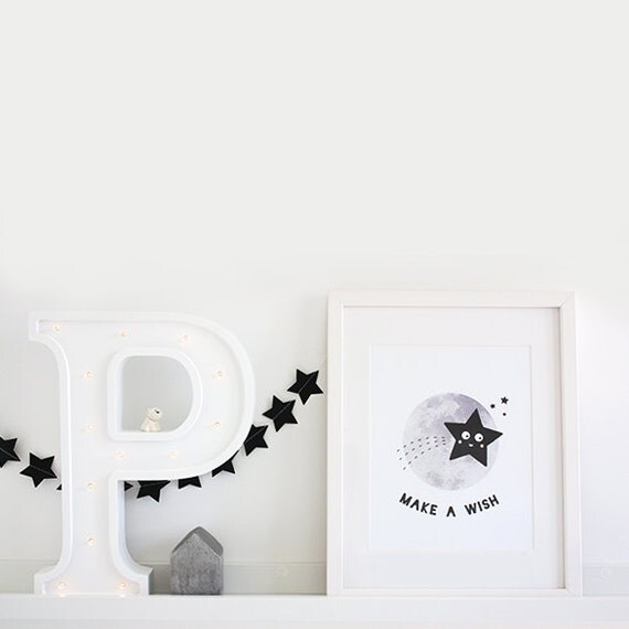 Make A Wish Art Print By PapermintStudio On Etsy Make a wish art print by papermintstudio on etsy
