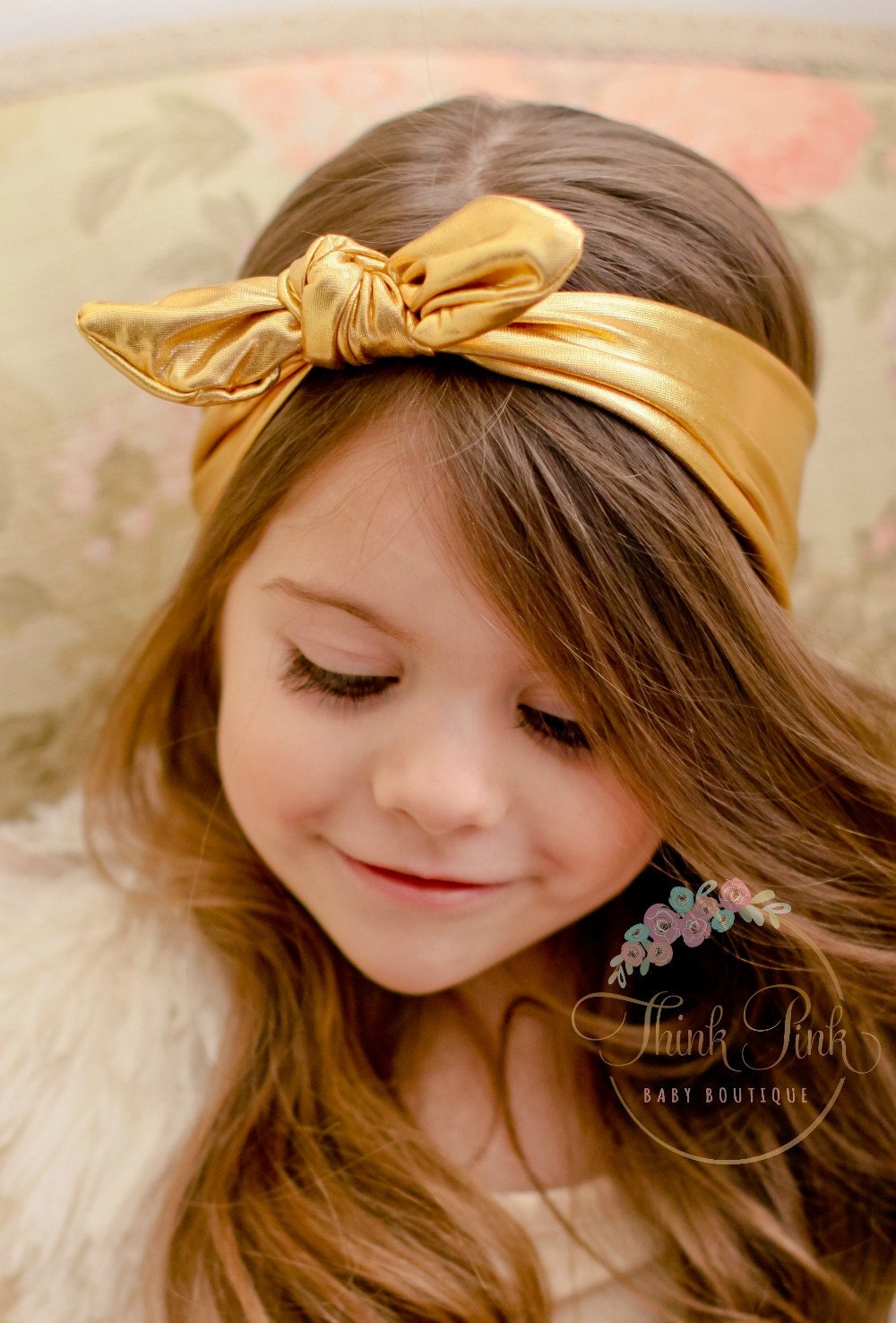 Baby Headbands, Gold Baby Headband, CHOOSE COLOR Girls Head wraps, Baby Head wraps, Jersey Knit Headwraps, Baby Headbands, Knott Headband,