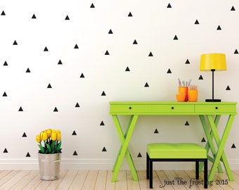 Triangle Wall Decal Set - Triangle Decor Decals Wall Decor - Modern Triangle Wall Decal - Triangle Vinyl Decal - Triangle Wall Sticker