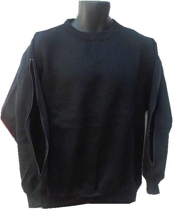 arm zip sweatshirt