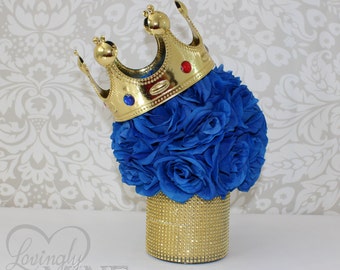 Little Prince Inspired Centerpiece, Perfect for Any Event - Royal Blue & Gold