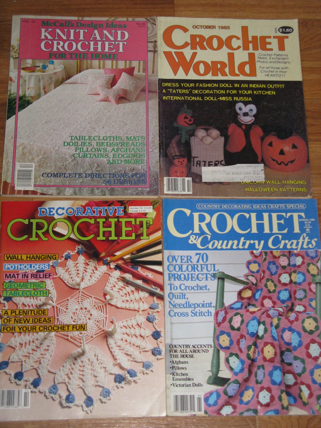 Vintage Magazines Back Issues 1980's Crochet World