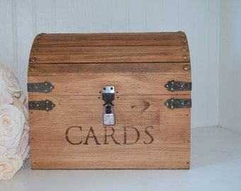 Wedding card box with lock Etsy