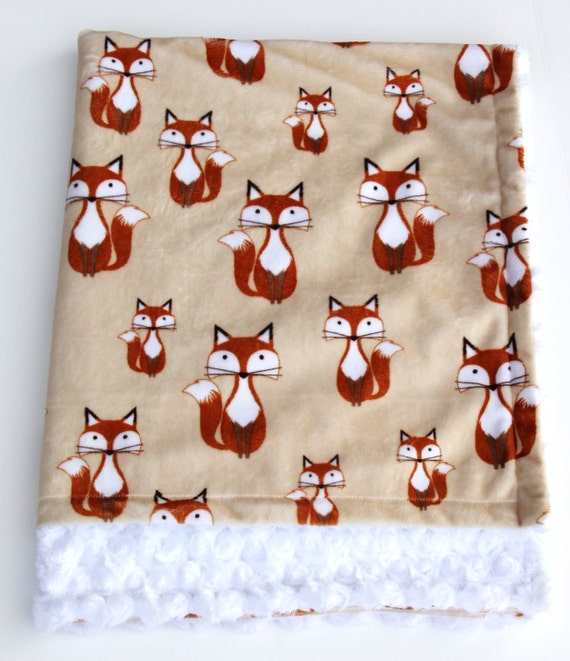 plush fox blanket