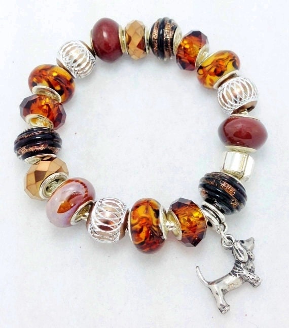 Dachshund European Style Charm Bracelet