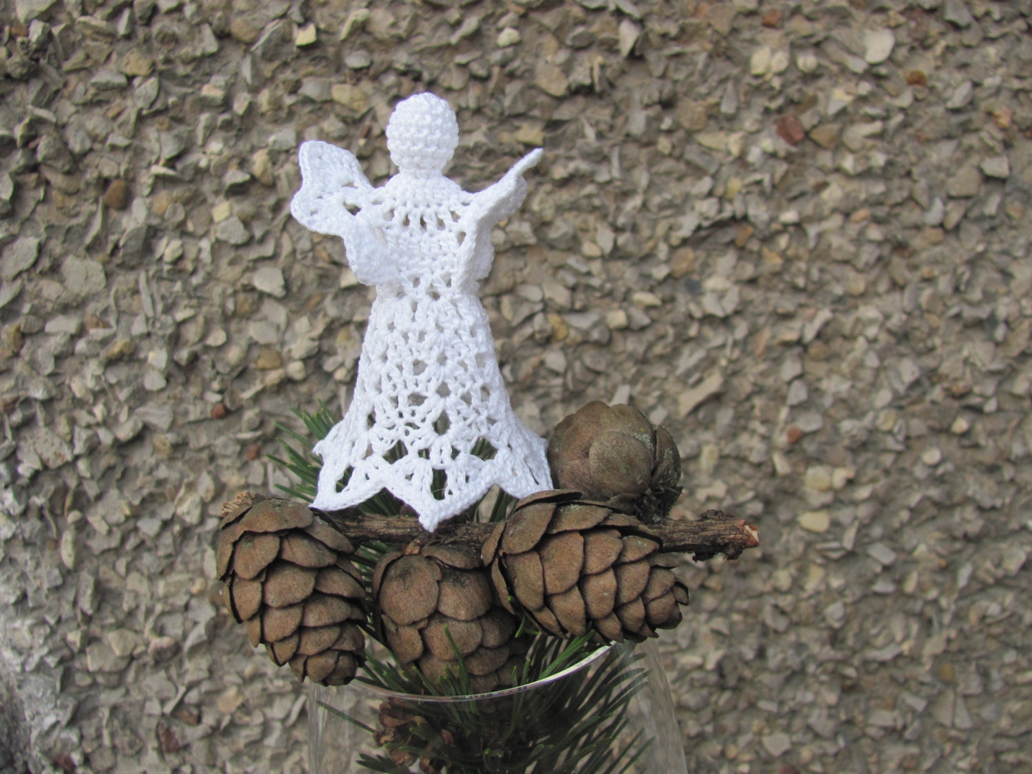 Crochet angel Christmas ornament A04