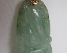 Popular items for carved jade pendant on Etsy