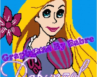 Rapunzel Princess Crochet Graph