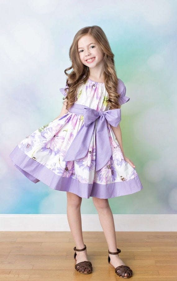 Girls Easter Dress Spring Dress Spring Floral by KateandLulu