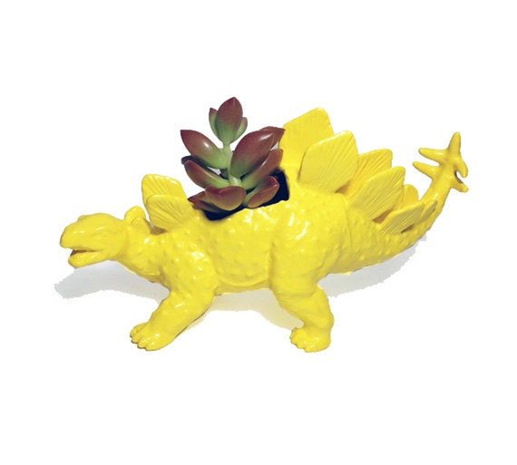 yellow stegosaurus