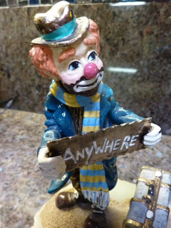 Reserved For Abby Ron Lee Clown Sculpture 1983 Hobo Clown