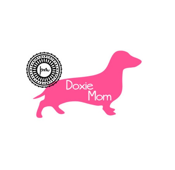 Doxie Mom Decal by PalmettoMonograms on Etsy