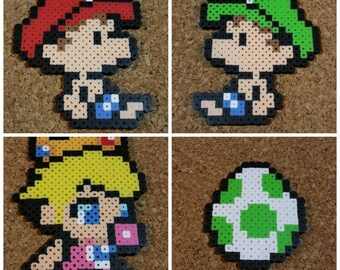Baby Mario, Luigi and Peach Bead Sprites | Yoshi's Island | Cute
