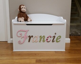 etsy wooden toy chest