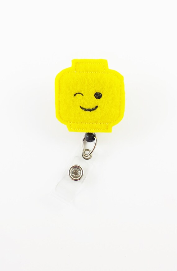 Lego Inspired Felt Badge Reel Retractable ID by SimplyReelDesigns