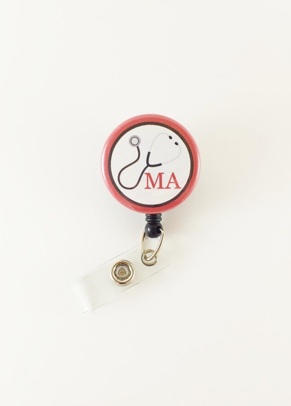 Medical Assistant Badge Reel Retractable ID Badge Nurse