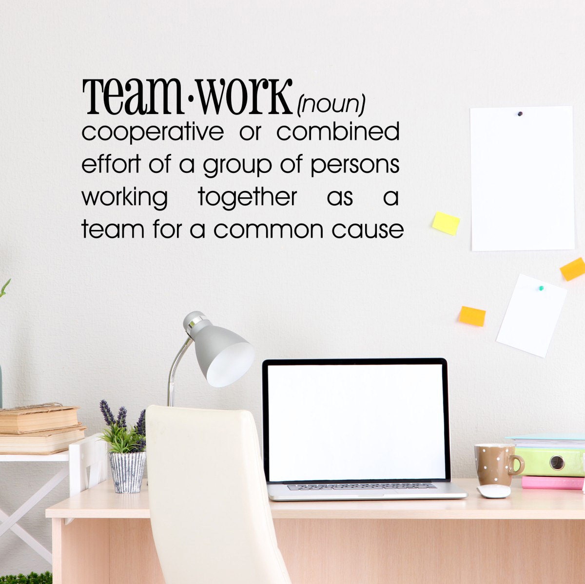 Quote Wall Decal Teamwork Definition Office Wall Sticker