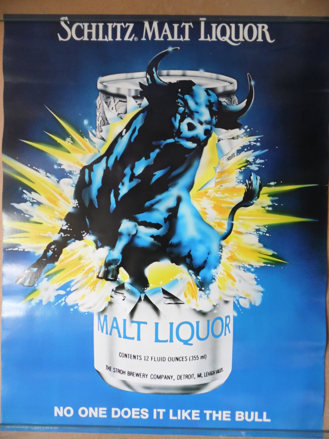 Vintage Schlitz Malt Liquor poster