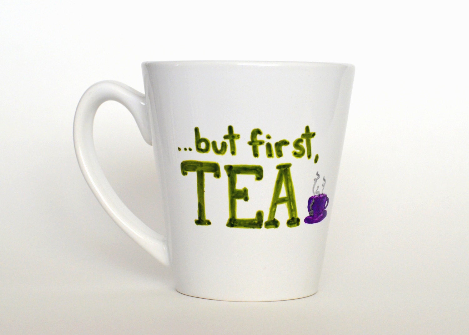 Tea Mug Tea Lover Gift Grandma Gift But First by EverydaySummit