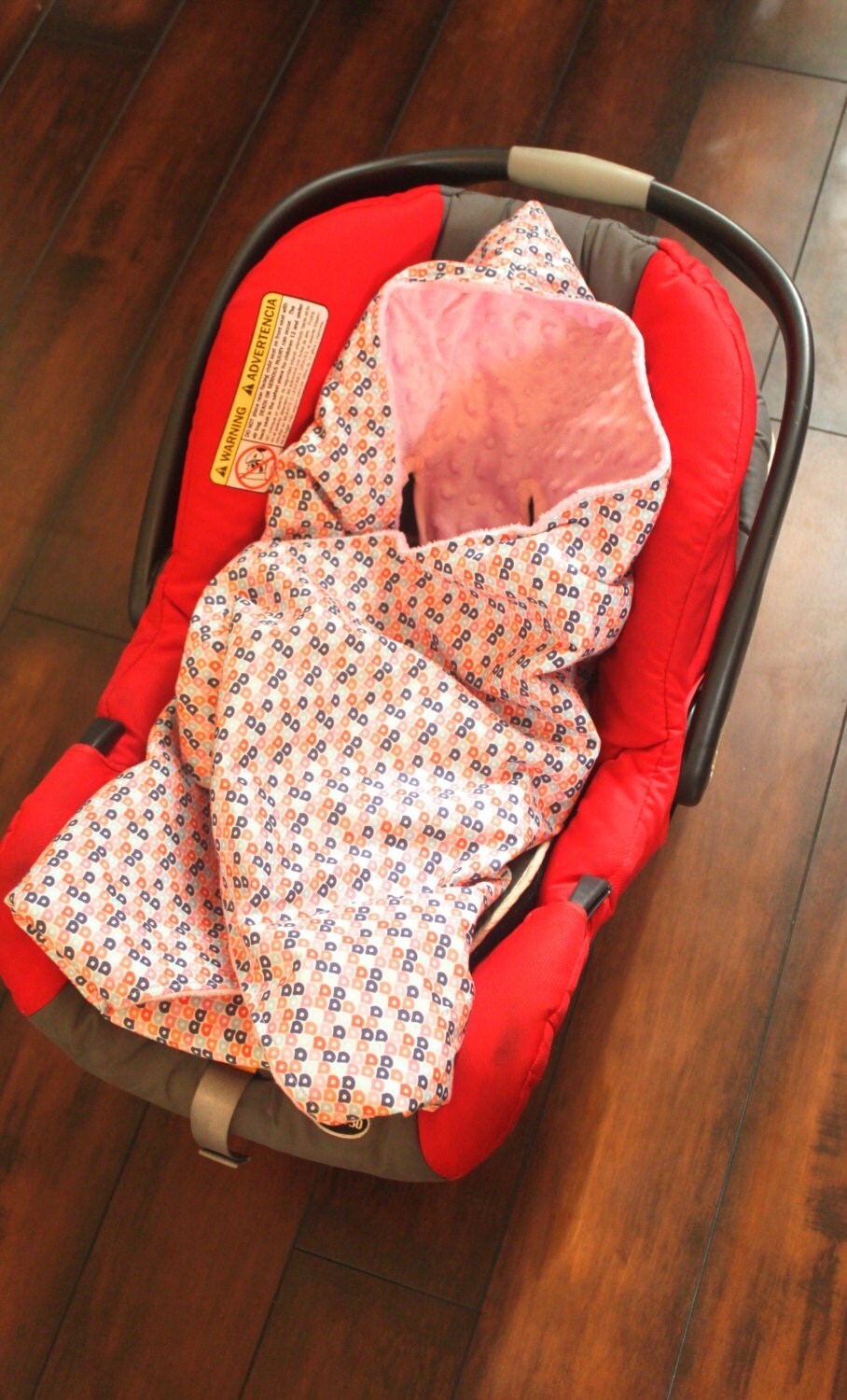 Car Seat Blanket GeoPink
