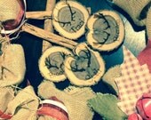 Unique 2.8" Locally Grown Wood Disc Ornament, Antler Set, Custom Made, Personalized, Engraved, Christmas Decoration, Handmade, Keepsake