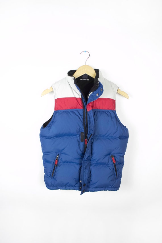 Gap Goose Down Puffer Vest / Red White and by STRAIGHTOUTOFDOGTOWN