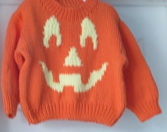 Children's Pullover Sweater; Halloween Sweater; Children's Halloween Sweater; Round Neck Halloween Sweater; Seasonal sweater