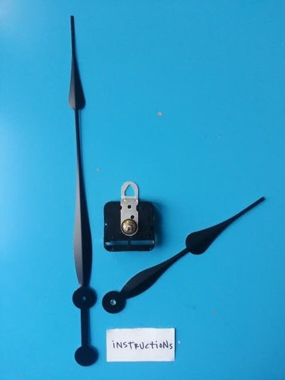Clock Kit Hands Movement 12 Long Minute Hand SPADE