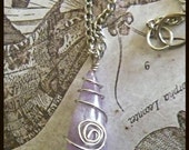 Wire Wrapped Amethyst Pendant