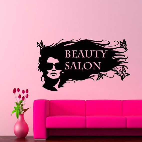 Wall Decals Hairdressing Hair Beauty Salon Decal Vinyl Sticker