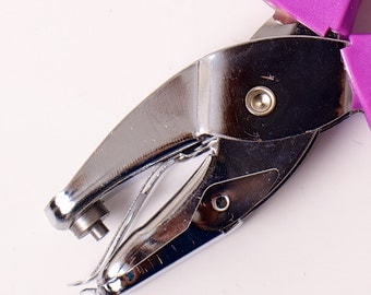 Hole punch for favor tags, gift tags, scrapbooking and crafts, 1/8 inch diameter