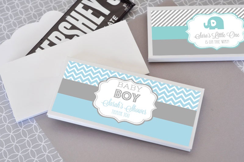 Boy Baby Shower Favors Boy Baby Shower Candy Bar Wrappers