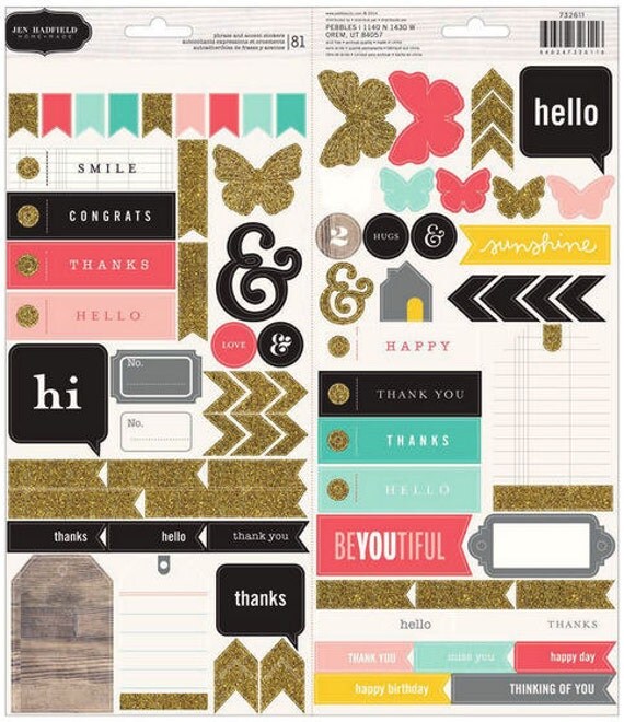 Homemade Cardstock Stickers from Pebbles Inc.