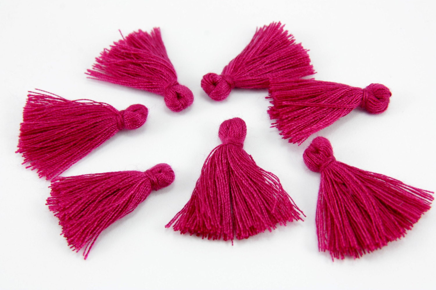 10pcs Mini Tassel 25cm Cotton Tassel 1 inch Tiny Short