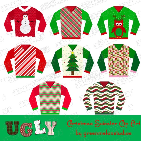 free ugly christmas sweater clipart - photo #6