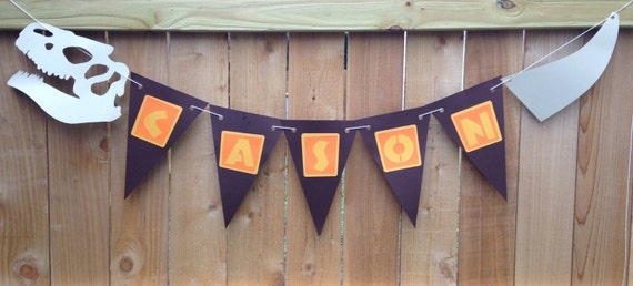 Dinosaur Banner, dinosaur Birthday Party, birthday decoration, party decoration