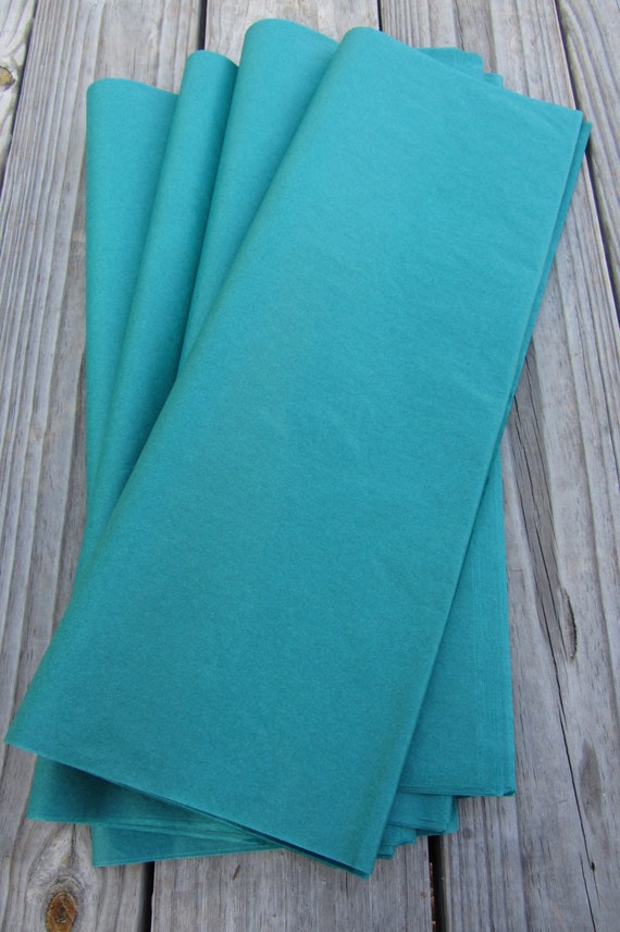 Bulk Tissue Paper Teal / 48 Sheets Teal Tissue Paper / Teal